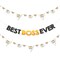 Big Dot of Happiness Happy Boss’s Day - Best Boss Ever Letter Banner Decoration - 36 Banner Cutouts and Best Boss Ever Banner Letters